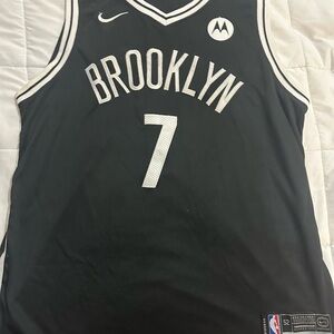 Nike Black and White Brooklyn Jersey